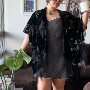 Black & White Polka Dot Slip Dress Woman’s M/L